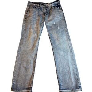 Chip‎ and Pepper Jeans Men's 32 Light Wash Distressed Straight Leg Denim Pants